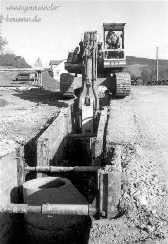 Kanalbauarbeiten 1991,1992